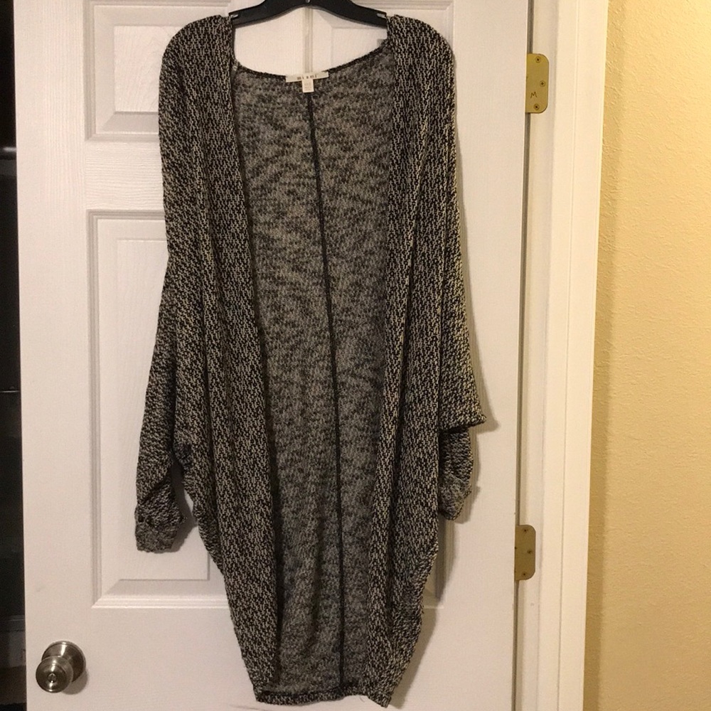 Drapey black and gold sweater